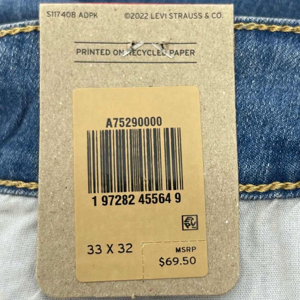 NWT Levi’s 726 Western Flare High Rise Medium Indigo Stretch Denim Jeans 33/32 - Picture 10 of 14